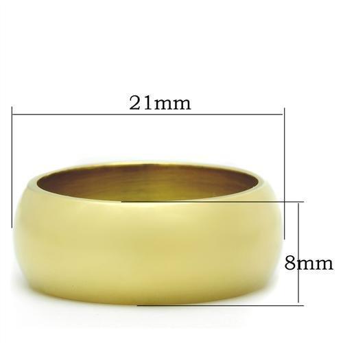 IP Gold Brass Ring - No Stone, Ships in 1 Day, 6.70g Weight - Jewelry & Watches - Bijou Her -  -  - 