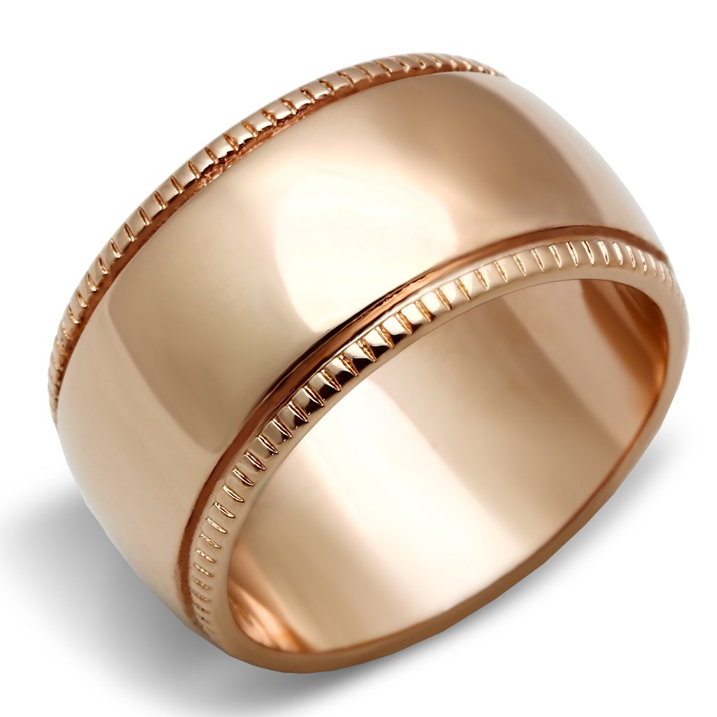 IP Rose Gold Brass Ring - No Stone, Ships in 1 Day, 9g Weight - Jewelry & Watches - Bijou Her -  -  - 