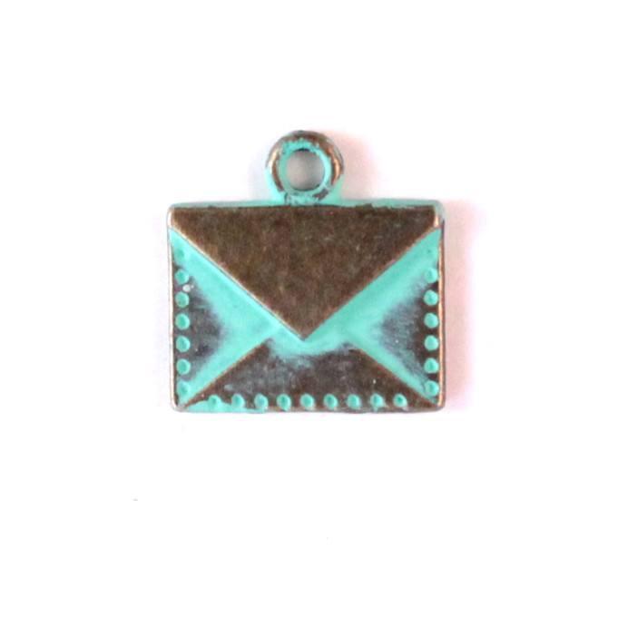 Vintage Envelope Charm Jewelry - Bracelet, Necklace, or Charm Only - Jewelry & Watches - Bijou Her -  -  - 
