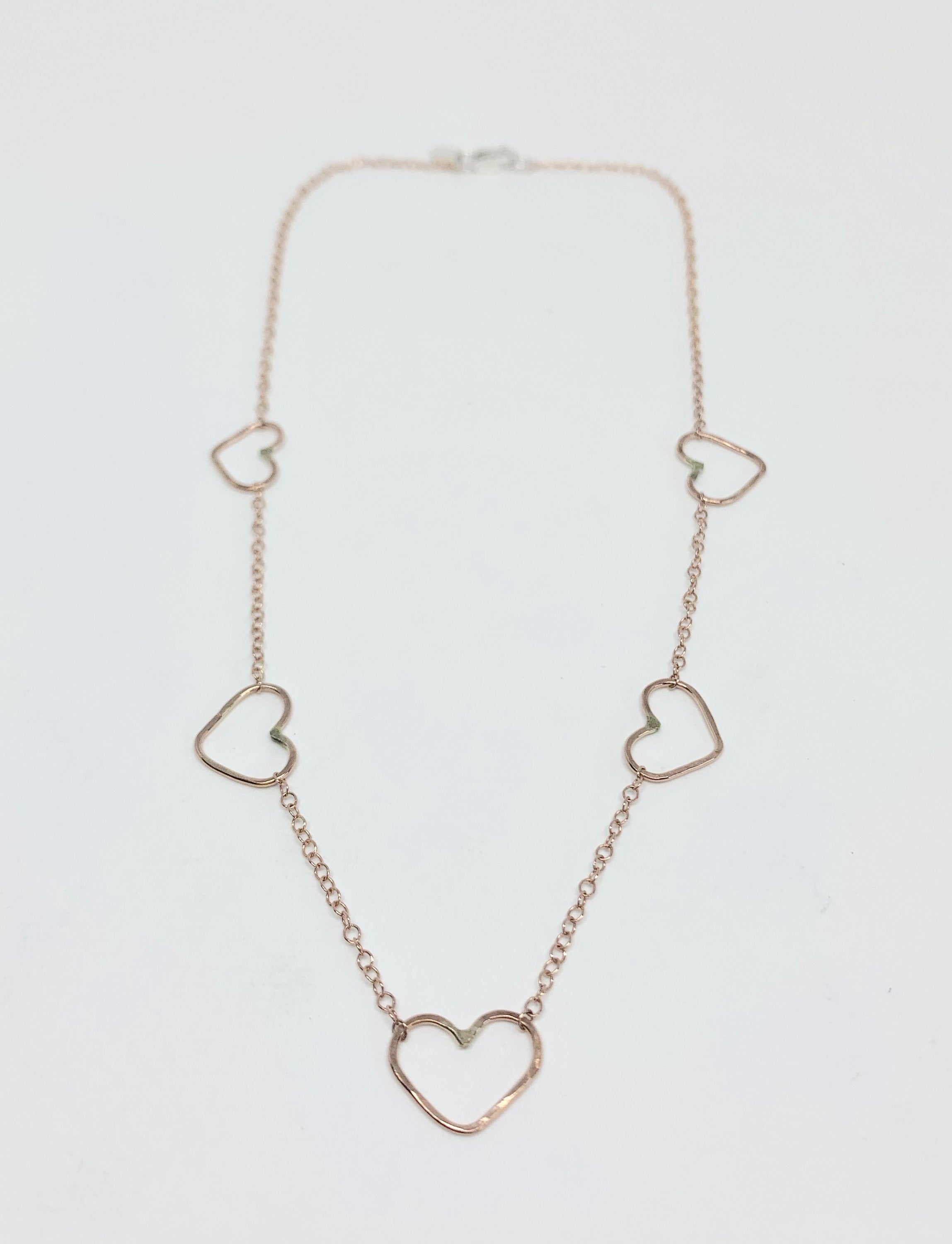 Handmade Heart Chakra Choker Necklace in Sterling Silver, Rose Gold Fill, or Yellow Gold Fill - Perfect for Weddings, Festivals, and Beach Days! - Jewelry & Watches - Bijou Her -  -  - 