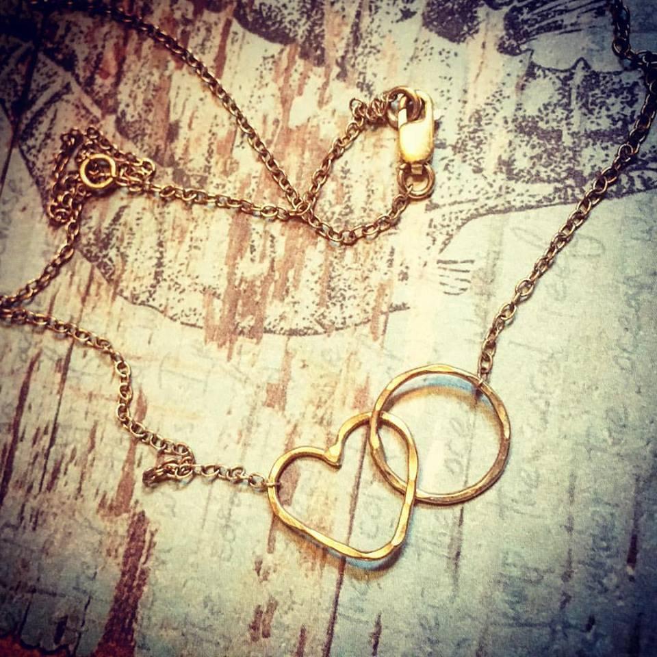 Namaste Necklace - Heart and Circle Infinity Jewelry for Yoga Lovers - Jewelry & Watches - Bijou Her -  -  - 