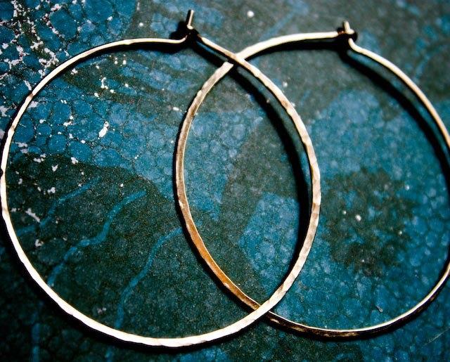 Handmade Crescent Moon Hoop Earrings - The Ranch Collection - Jewelry & Watches - Bijou Her -  -  - 