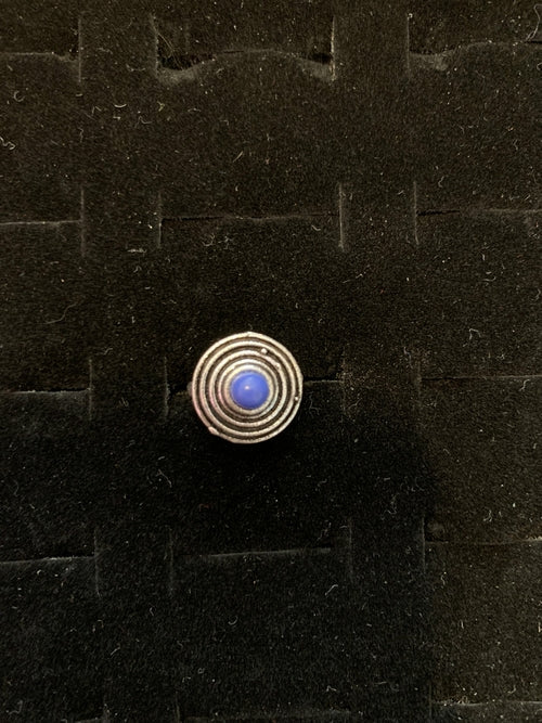 Handmade Circle Stone Ring - Brass and Silver, Hypoallergenic, One Size, Easy to Care For - Jewelry & Watches - Bijou Her - Colour -  - 