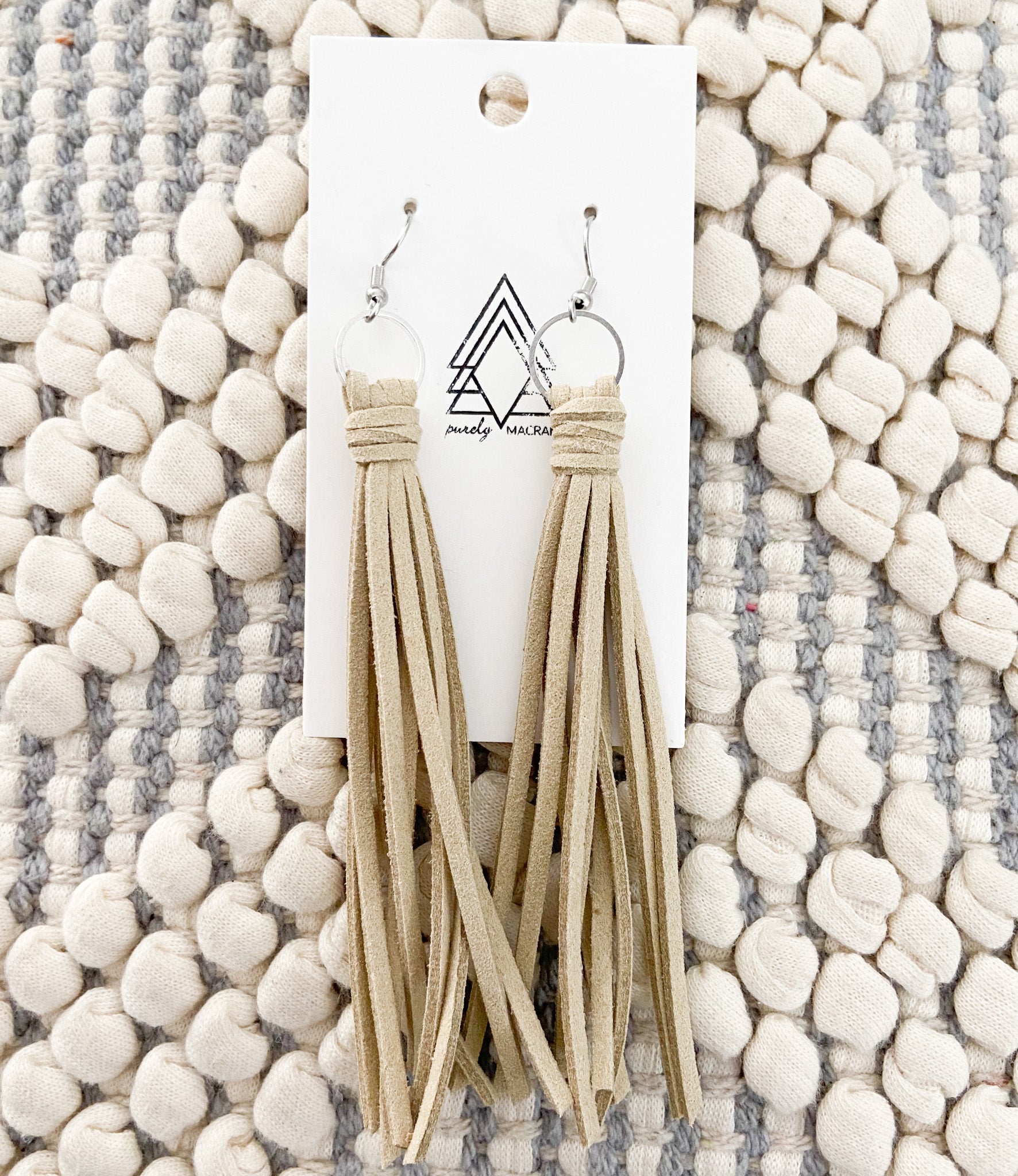 Lightweight Faux Leather Tassels - Lead and Nickel Free - Earrings - Bijou Her -  -  - 