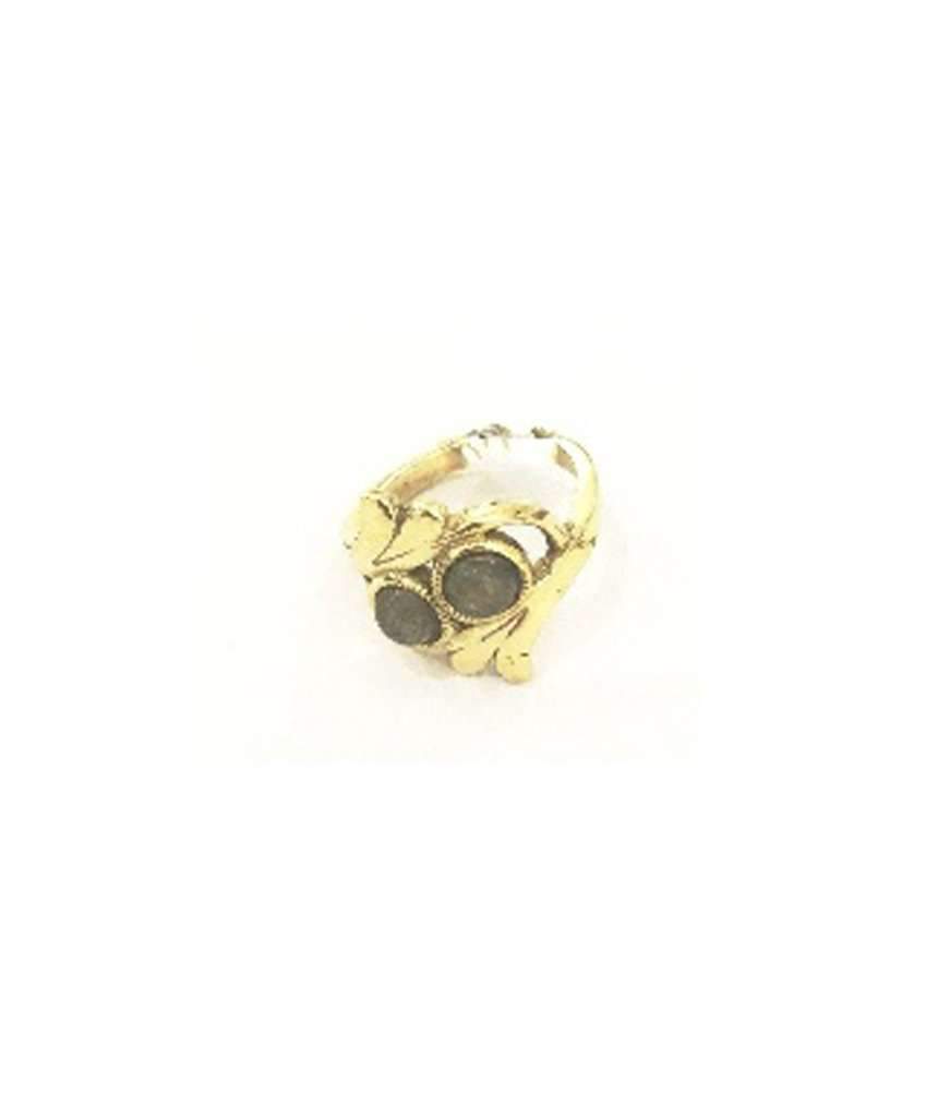 Leaf Stone Ring - Handmade Unique Design with Semi-Precious Stone - Jewelry & Watches - Bijou Her -  -  - 