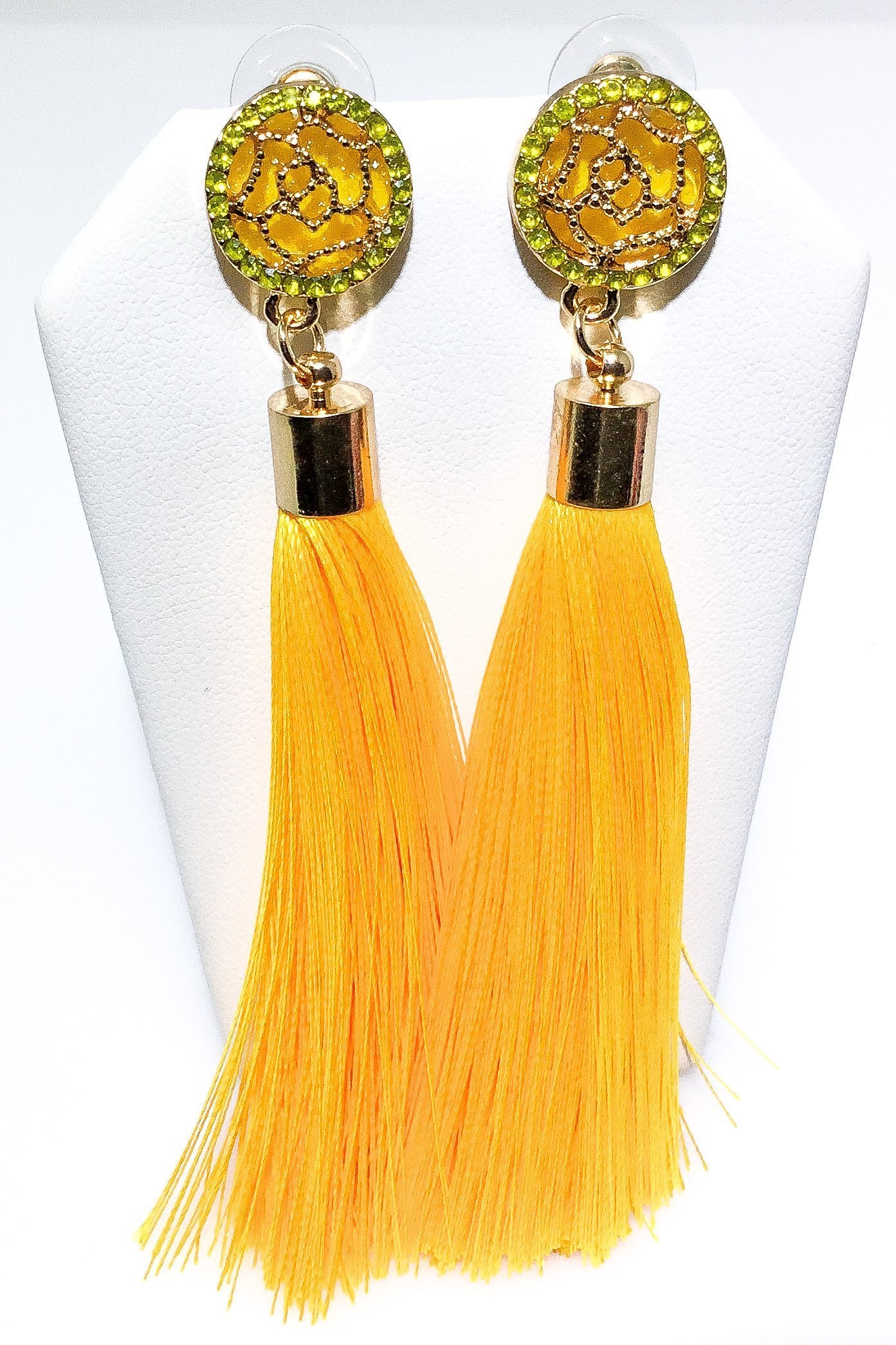 Tassel Drop Earrings - High-Quality Zinc Alloy, Multiple Colors, Special Occasion Statement - Earrings - Bijou Her -  -  - 