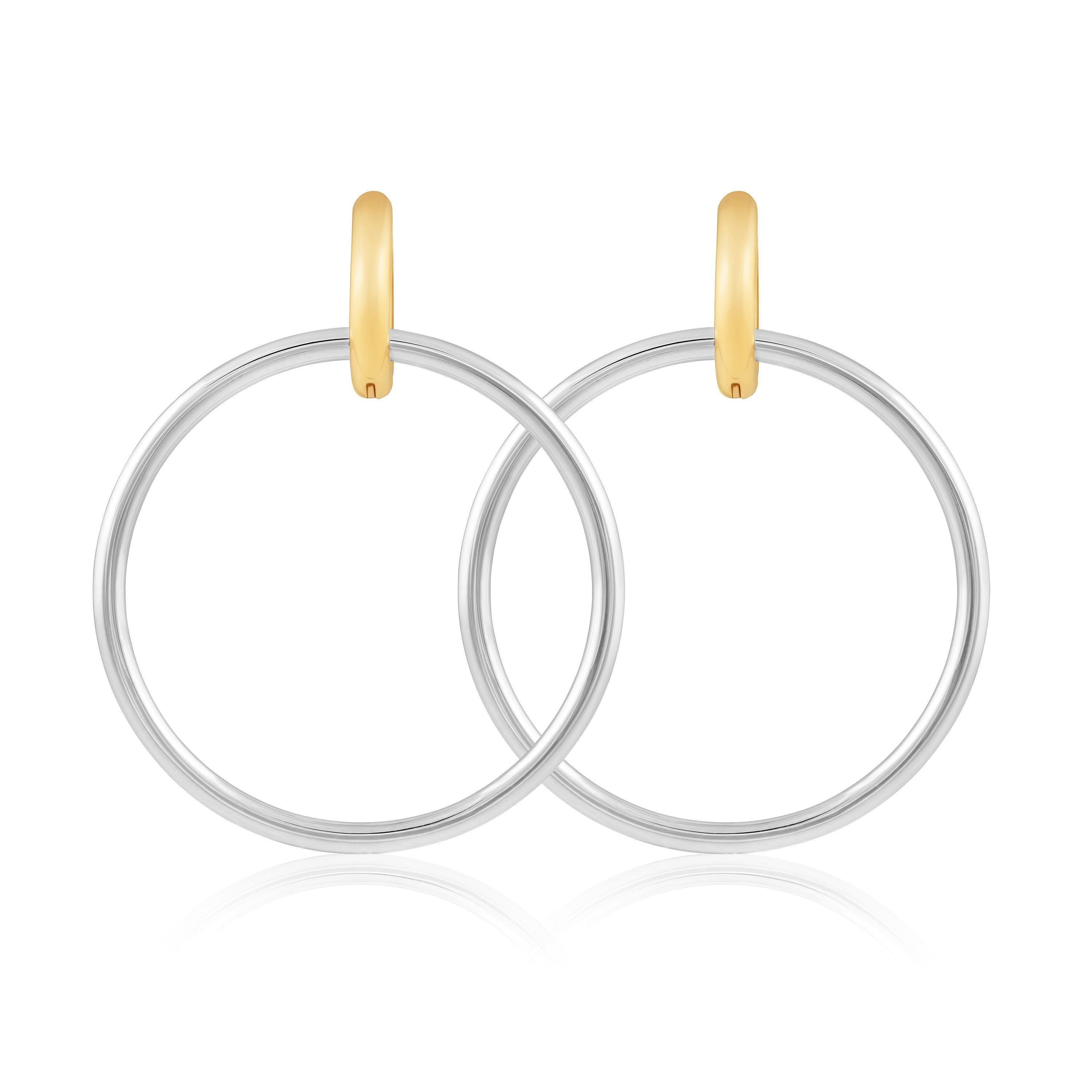 Hypoallergenic Kiana Hoop Earrings - Bold or Simple Two-Piece Set - Jewelry & Watches - Bijou Her -  -  - 