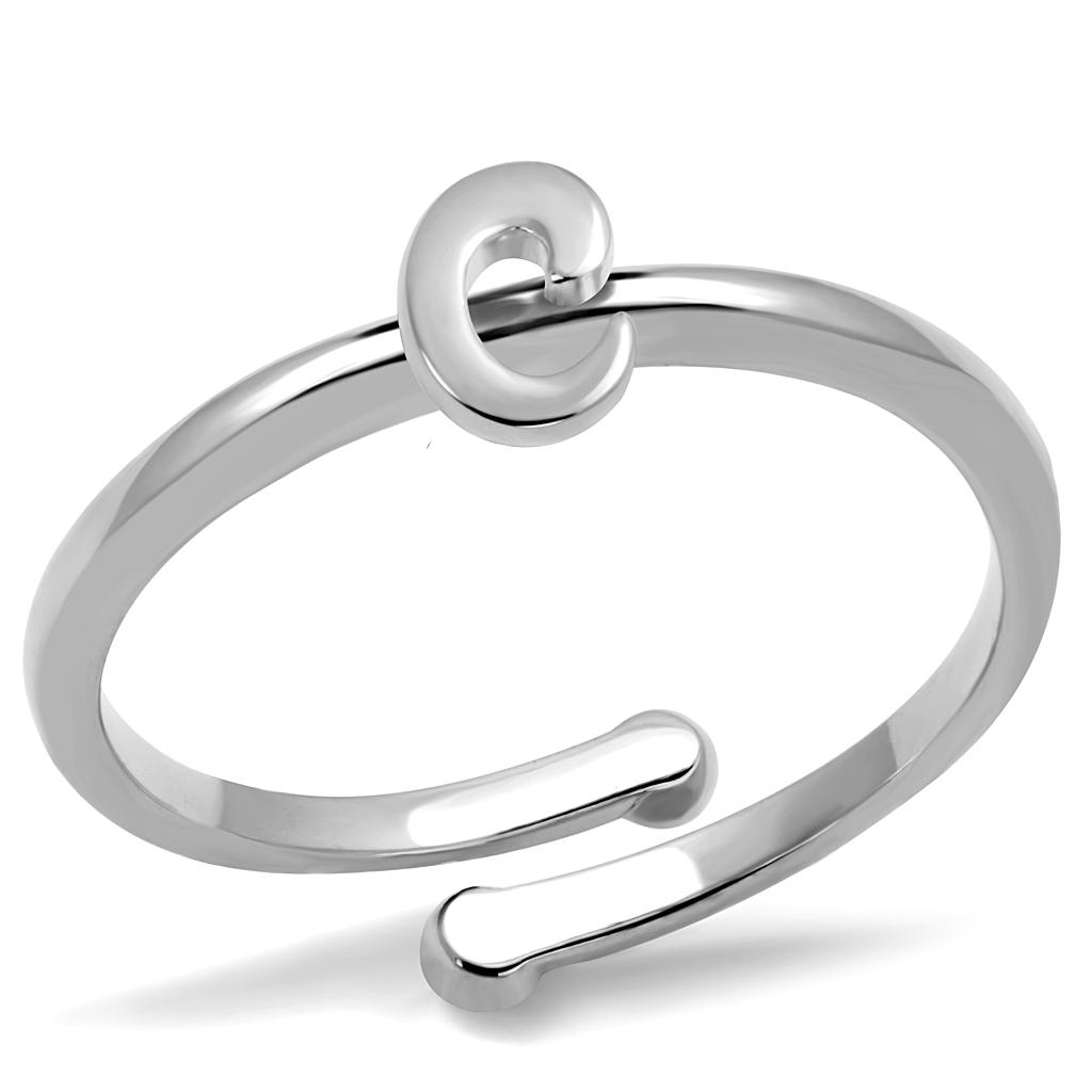 Rhodium Brass Ring - No Stone, 4-7 Day Shipping Lead Time, 1.44g Weight - Jewelry & Watches - Bijou Her -  -  - 