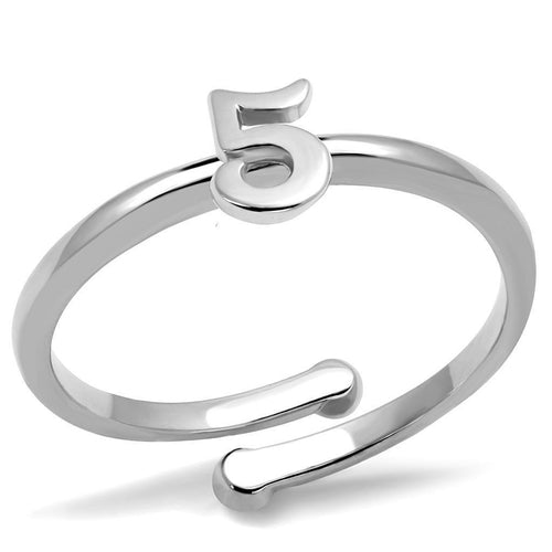 Rhodium Brass Ring - No Stone, 4-7 Day Shipping Lead Time, 1.62g Weight - Jewelry & Watches - Bijou Her - Size -  - 