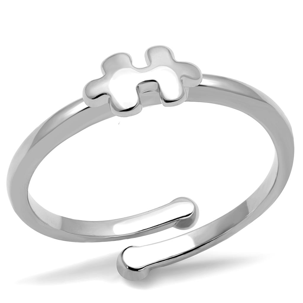 Rhodium Brass Ring - No Stone, 4-7 Day Shipping Lead Time, 1.68g Weight - Jewelry & Watches - Bijou Her -  -  - 