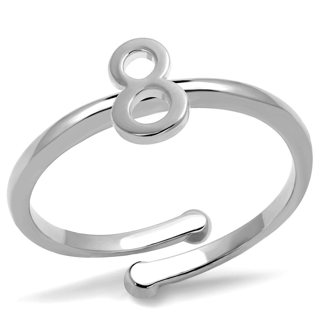 Rhodium Brass Ring - No Stone, 4-7 Day Shipping Lead Time, 1.77g Weight - Jewelry & Watches - Bijou Her -  -  - 