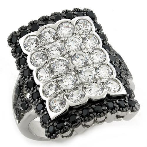 Limited Offer Multi-Color Pave Ring - 925 Sterling Silver with AAA Grade CZ Stones - Jewelry & Watches - Bijou Her -  -  - 