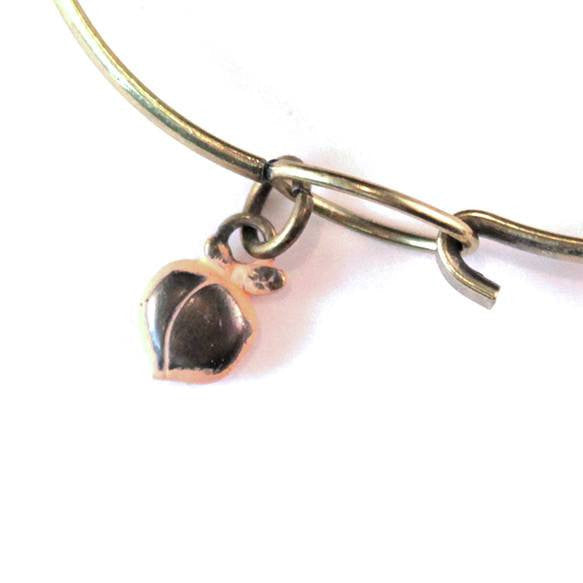 Vintage Peach Charm Jewelry - Bracelet, Necklace, or Charm Only - Jewelry & Watches - Bijou Her -  -  - 