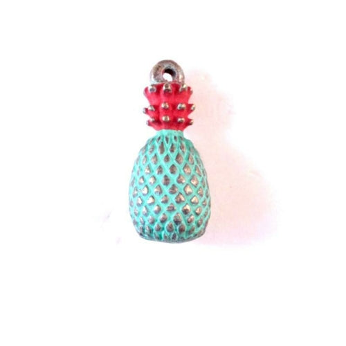 Hand-Painted Pineapple Charm - Necklace, Bracelet, or Charm Only - Jewelry & Watches - Bijou Her - Color - Jewelry Option - 