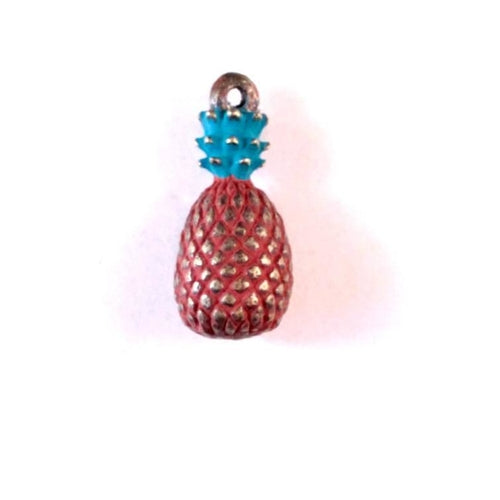 Hand-Painted Pineapple Charm - Necklace, Bracelet, or Charm Only - Jewelry & Watches - Bijou Her - Color - Jewelry Option - 