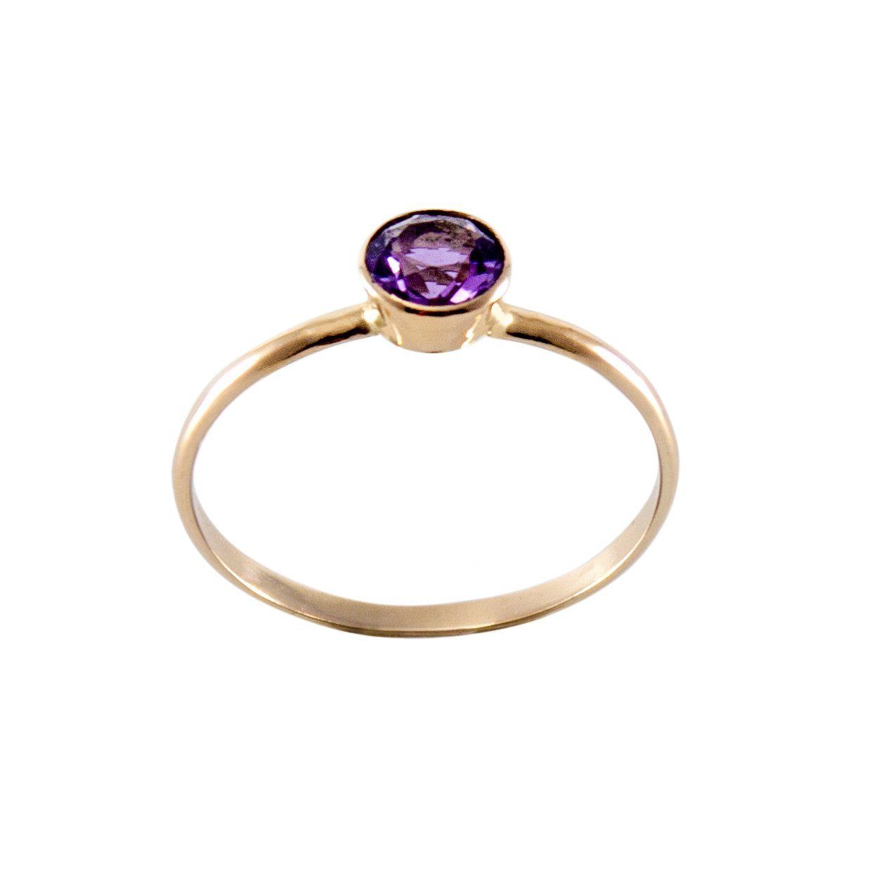 Pink Amethyst 14k Gold Filled Bezel Ring - Highlighted Gemstone - Jewelry & Watches - Bijou Her -  -  - 