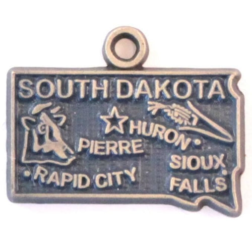 Hand-Painted South Dakota State Love Charm Jewelry - Necklace or Bracelet - Jewelry & Watches - Bijou Her - Color - Jewelry Option - 