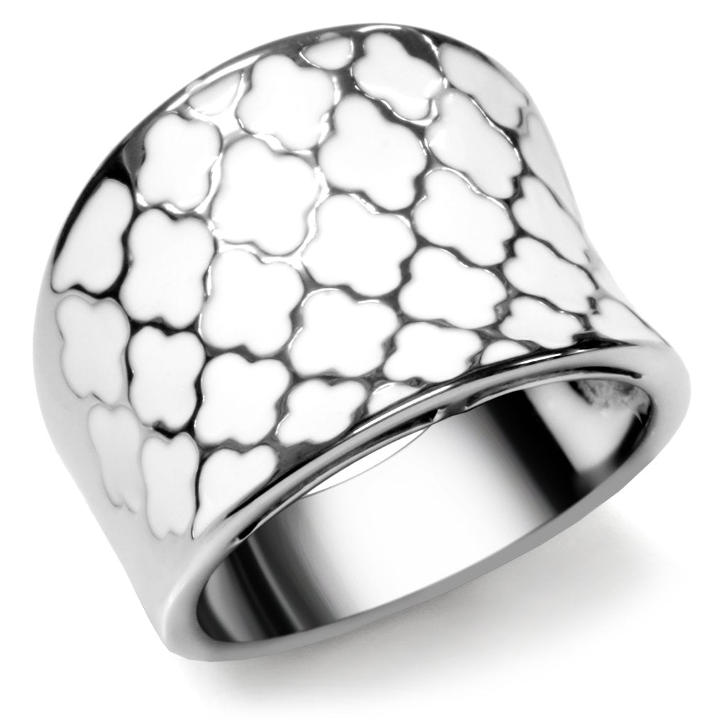 High Polished Stainless Steel Ring - No Stone, In Stock, 7.40g Weight - Jewelry & Watches - Bijou Her -  -  - 