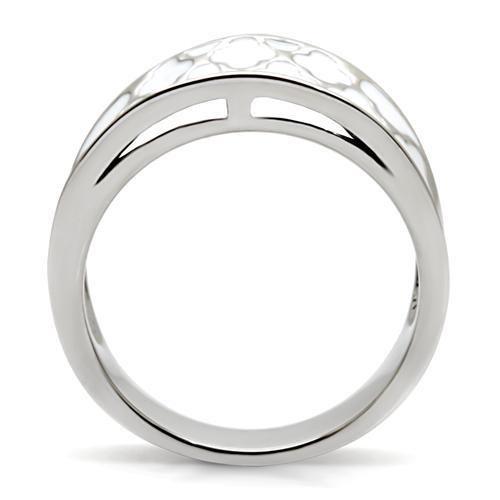 High Polished Stainless Steel Ring - No Stone, In Stock, 7.40g Weight - Jewelry & Watches - Bijou Her -  -  - 