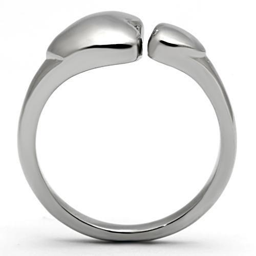 High Polished Stainless Steel Ring - No Stone, In Stock, 1.70g Weight - Jewelry & Watches - Bijou Her -  -  - 