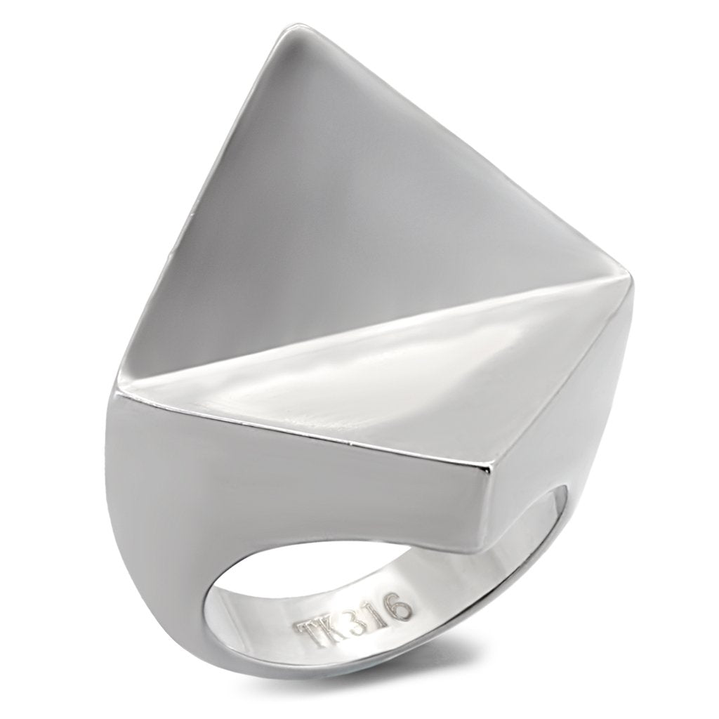 High Polished Stainless Steel Ring - No Stone, In Stock, 11.20g Weight - Jewelry & Watches - Bijou Her -  -  - 