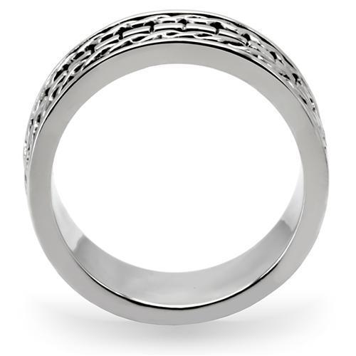 High Polished Stainless Steel Ring - No Stone, In Stock, 6.70g Weight - Jewelry & Watches - Bijou Her -  -  - 