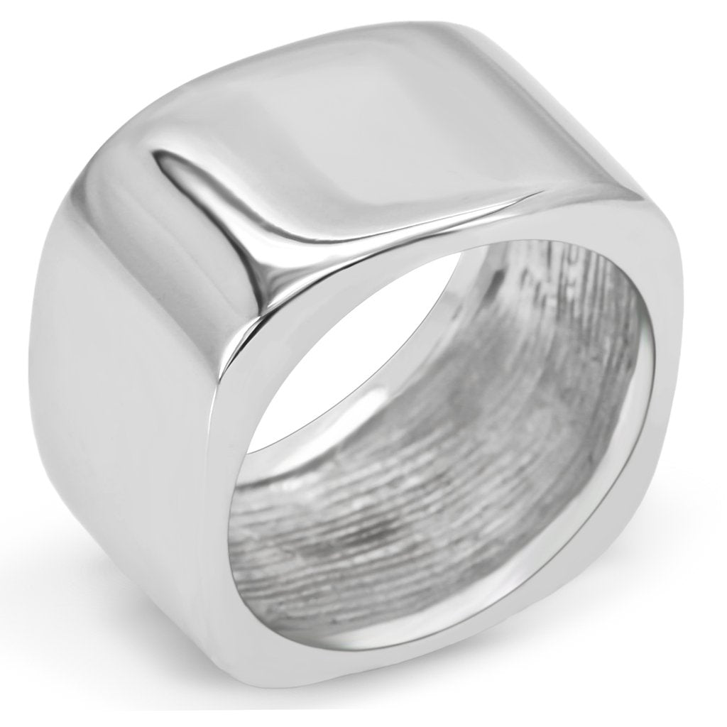 High Polished Stainless Steel Ring - No Stone, In Stock, 7.50g Weight - Jewelry & Watches - Bijou Her -  -  - 