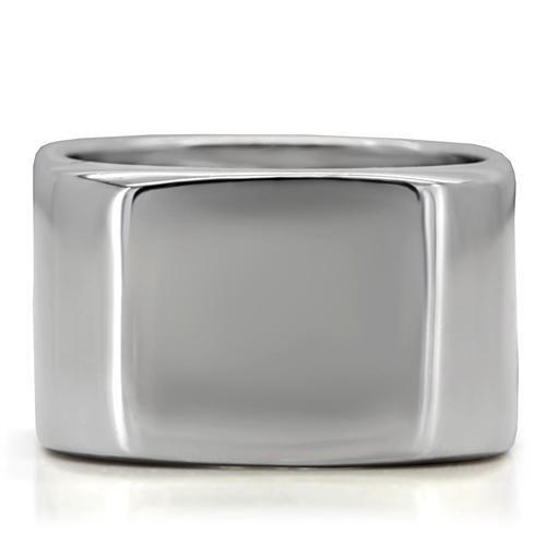 High Polished Stainless Steel Ring - No Stone, In Stock, 7.50g Weight - Jewelry & Watches - Bijou Her -  -  - 