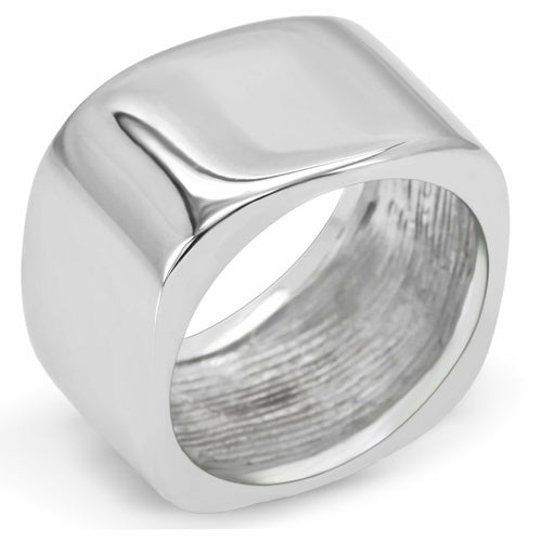 High Polished Stainless Steel Ring - No Stone, In Stock, 7.50g Weight - Jewelry & Watches - Bijou Her - Size -  - 