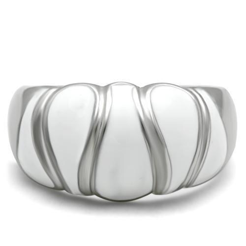 High Polished Stainless Steel Ring - No Stone, In Stock, 6.50g Weight - Jewelry & Watches - Bijou Her -  -  - 
