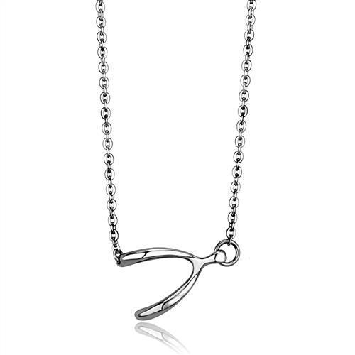 High Polished Stainless Steel Chain Pendant - Tusk Collection - Pendants, Stones & Charms - Bijou Her -  -  - 