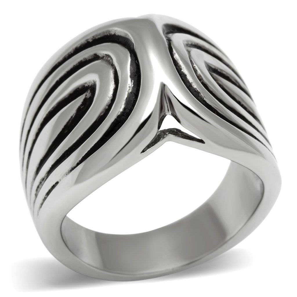 High Polished Stainless Steel Ring - No Stone, Ships in 1 Day - Jewelry & Watches - Bijou Her -  -  - 