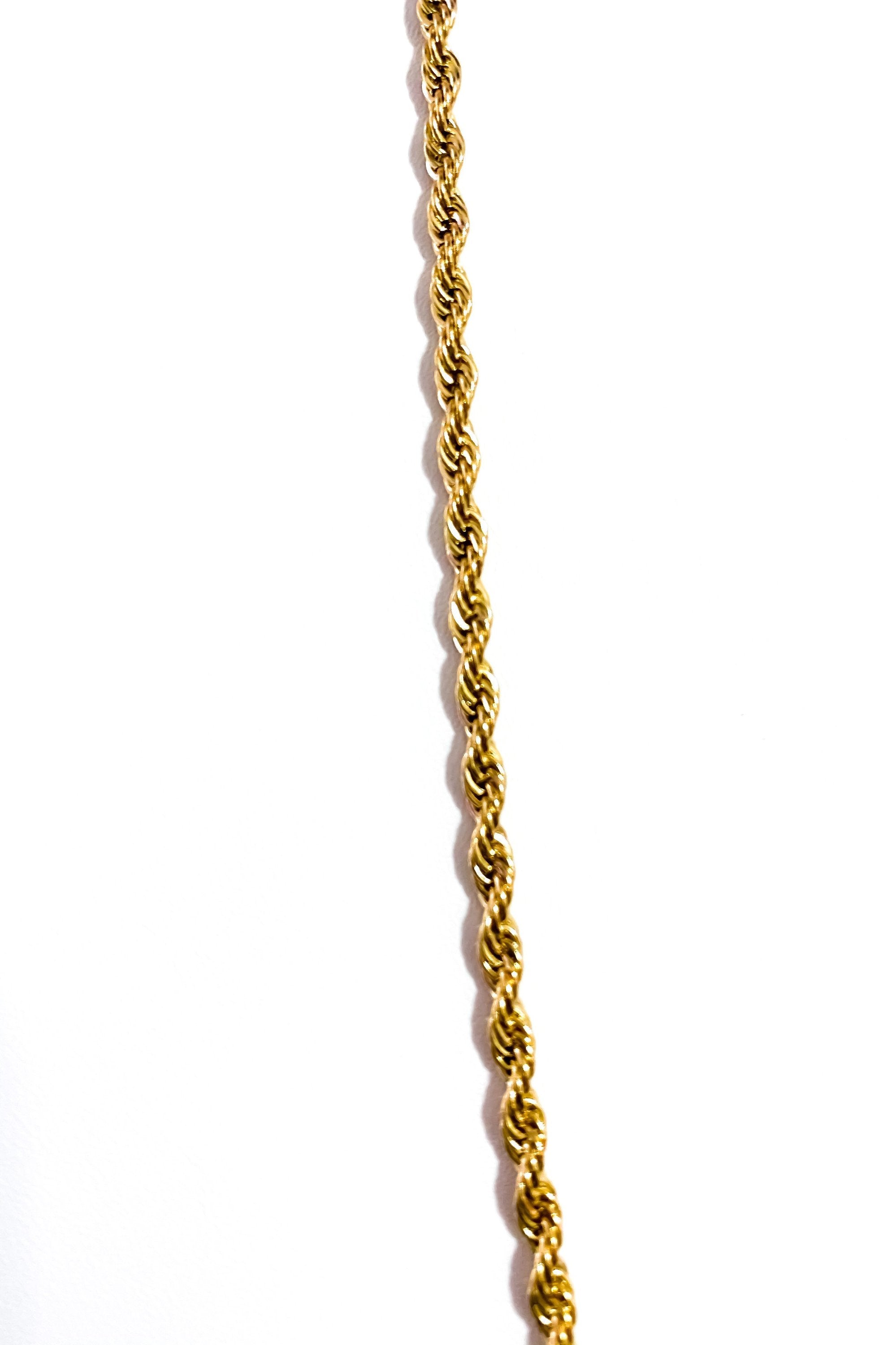 Gold Rope Chain Necklace - Unisex Statement Jewelry with Lifetime Warranty - Necklaces - Bijou Her -  -  - 